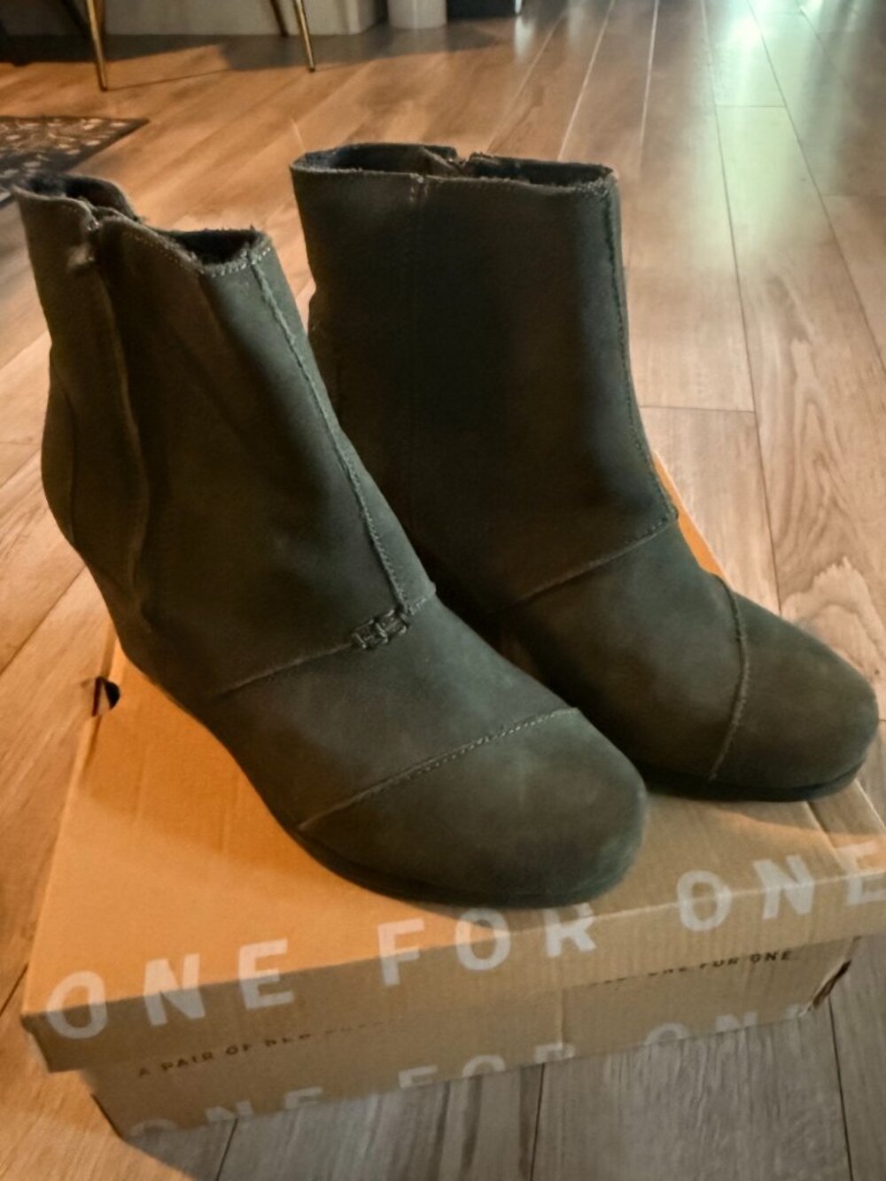 Toms Desert Wedge Ankle Bootie
